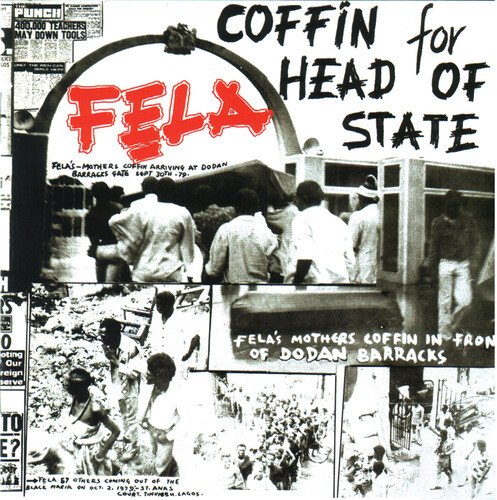 Portada del vinilo “Coffin for Head of State” de Fela Kuti