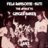 Portada del vinilo “Fela Live! with Ginger Baker”